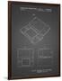 PP346-Black Grid Nintendo DS Patent Poster-Cole Borders-Framed Giclee Print