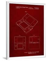 PP346-Burgundy Nintendo DS Patent Poster-Cole Borders-Framed Premium Giclee Print