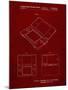 PP346-Burgundy Nintendo DS Patent Poster-Cole Borders-Mounted Giclee Print