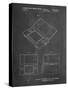 PP346-Chalkboard Nintendo DS Patent Poster-Cole Borders-Stretched Canvas