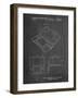 PP346-Chalkboard Nintendo DS Patent Poster-Cole Borders-Framed Giclee Print