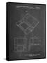 PP346-Chalkboard Nintendo DS Patent Poster-Cole Borders-Framed Stretched Canvas