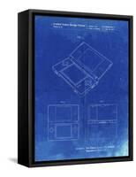 PP346-Faded Blueprint Nintendo DS Patent Poster-Cole Borders-Framed Stretched Canvas