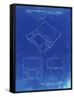PP346-Faded Blueprint Nintendo DS Patent Poster-Cole Borders-Framed Stretched Canvas