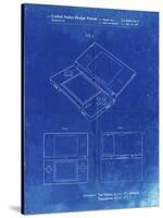 PP346-Faded Blueprint Nintendo DS Patent Poster-Cole Borders-Stretched Canvas