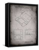 PP346-Faded Grey Nintendo DS Patent Poster-Cole Borders-Framed Stretched Canvas