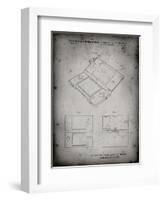 PP346-Faded Grey Nintendo DS Patent Poster-Cole Borders-Framed Giclee Print