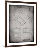 PP346-Faded Grey Nintendo DS Patent Poster-Cole Borders-Framed Giclee Print