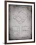 PP346-Faded Grey Nintendo DS Patent Poster-Cole Borders-Framed Giclee Print