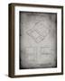 PP346-Faded Grey Nintendo DS Patent Poster-Cole Borders-Framed Giclee Print