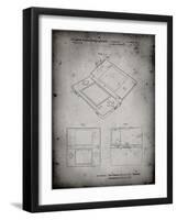 PP346-Faded Grey Nintendo DS Patent Poster-Cole Borders-Framed Giclee Print