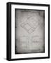 PP346-Faded Grey Nintendo DS Patent Poster-Cole Borders-Framed Giclee Print