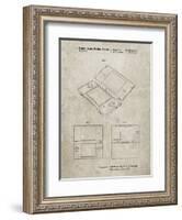 PP346-Sandstone Nintendo DS Patent Poster-Cole Borders-Framed Giclee Print