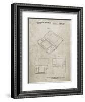 PP346-Sandstone Nintendo DS Patent Poster-Cole Borders-Framed Giclee Print