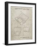 PP346-Sandstone Nintendo DS Patent Poster-Cole Borders-Framed Giclee Print