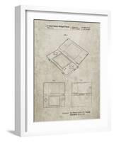 PP346-Sandstone Nintendo DS Patent Poster-Cole Borders-Framed Giclee Print