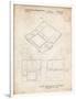 PP346-Vintage Parchment Nintendo DS Patent Poster-Cole Borders-Framed Premium Giclee Print