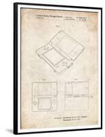 PP346-Vintage Parchment Nintendo DS Patent Poster-Cole Borders-Framed Premium Giclee Print