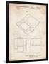 PP346-Vintage Parchment Nintendo DS Patent Poster-Cole Borders-Framed Premium Giclee Print