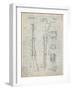 PP35 Antique Grid Parchment-Borders Cole-Framed Giclee Print