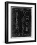 PP35 Black Grunge-Borders Cole-Framed Giclee Print