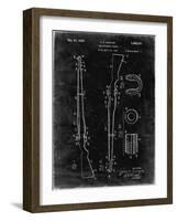 PP35 Black Grunge-Borders Cole-Framed Giclee Print