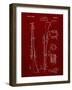 PP35 Burgundy-Borders Cole-Framed Giclee Print