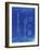 PP35 Faded Blueprint-Borders Cole-Framed Giclee Print