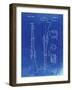 PP35 Faded Blueprint-Borders Cole-Framed Giclee Print