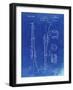 PP35 Faded Blueprint-Borders Cole-Framed Giclee Print