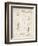 PP35 Vintage Parchment-Borders Cole-Framed Giclee Print