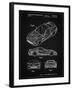 PP355-Vintage Black Exotic sports car Patent Poster-Cole Borders-Framed Giclee Print