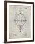 PP36 Antique Grid Parchment-Borders Cole-Framed Giclee Print