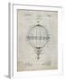 PP36 Antique Grid Parchment-Borders Cole-Framed Giclee Print