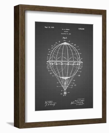 PP36 Black Grid-Borders Cole-Framed Giclee Print