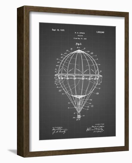 PP36 Black Grid-Borders Cole-Framed Giclee Print