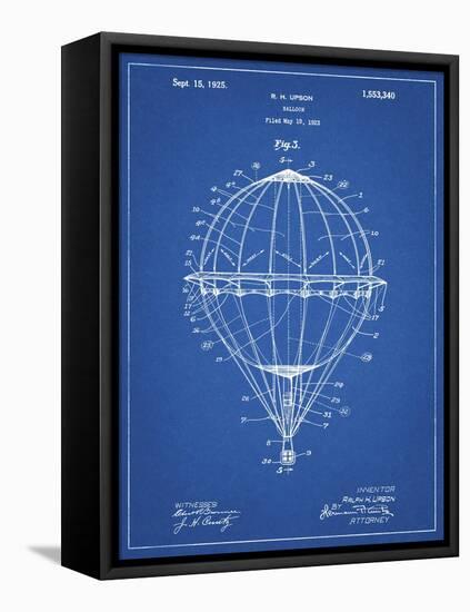 PP36 Blueprint-Borders Cole-Framed Stretched Canvas