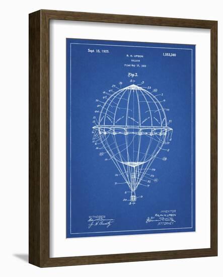 PP36 Blueprint-Borders Cole-Framed Giclee Print