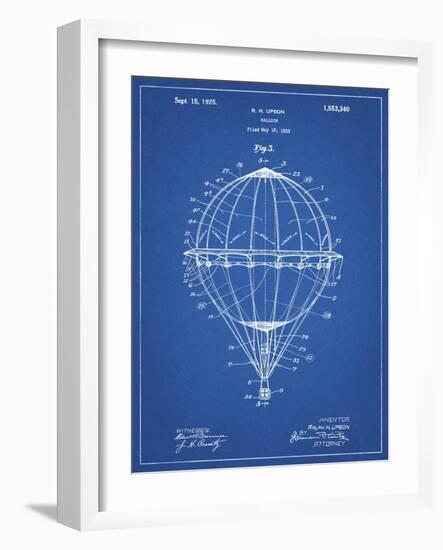 PP36 Blueprint-Borders Cole-Framed Giclee Print