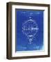 PP36 Faded Blueprint-Borders Cole-Framed Giclee Print