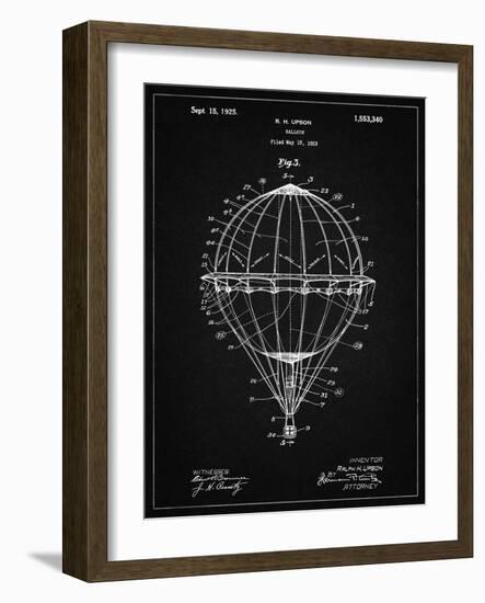 PP36 Vintage Black-Borders Cole-Framed Giclee Print