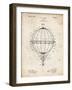 PP36 Vintage Parchment-Borders Cole-Framed Giclee Print