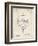 PP36 Vintage Parchment-Borders Cole-Framed Giclee Print