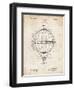 PP36 Vintage Parchment-Borders Cole-Framed Giclee Print