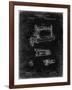 PP37 Black Grunge-Borders Cole-Framed Giclee Print