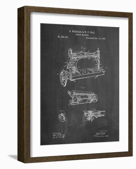 PP37 Chalkboard-Borders Cole-Framed Giclee Print