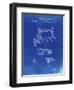 PP37 Faded Blueprint-Borders Cole-Framed Giclee Print