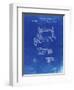 PP37 Faded Blueprint-Borders Cole-Framed Giclee Print