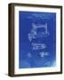 PP37 Faded Blueprint-Borders Cole-Framed Giclee Print