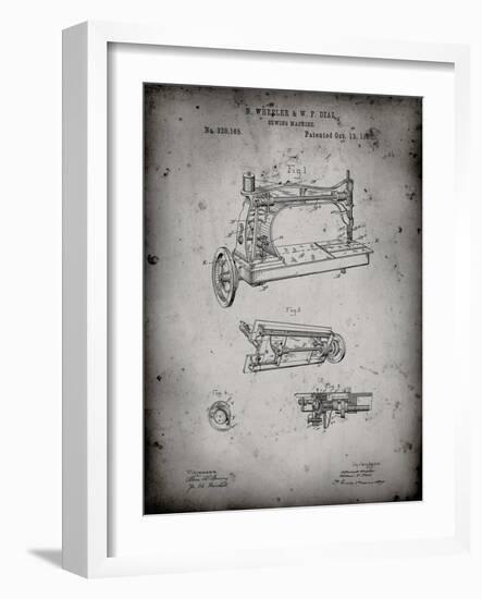PP37 Faded Grey-Borders Cole-Framed Giclee Print